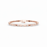 Bezel-Stationed Barrel Link Diamond