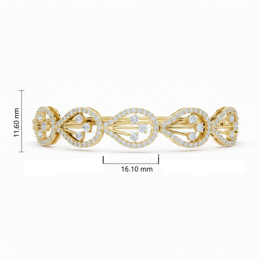 Radiant Teardrop Medallion Diamond