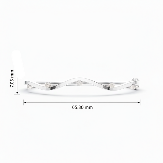 Ocean Undulating Wave Radiance Diamond