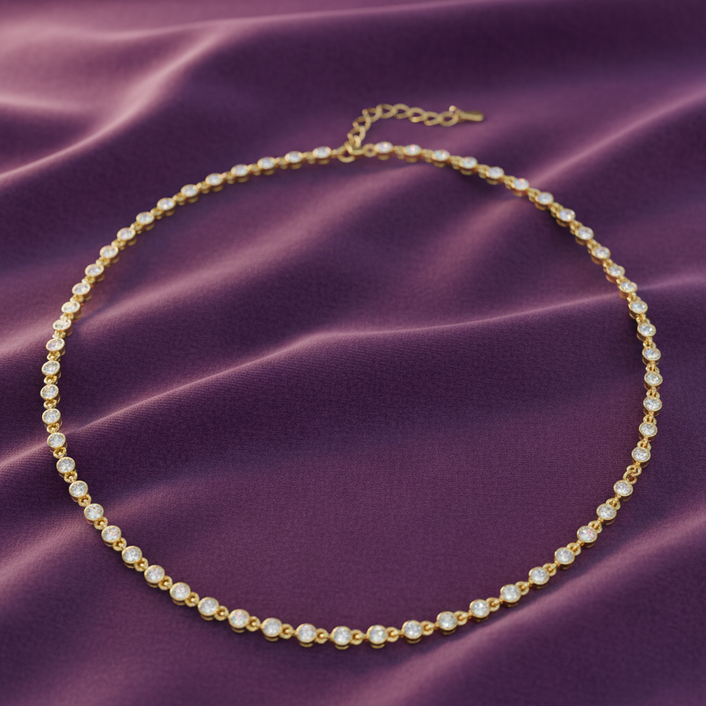 Sophisticated Orb-Frame Liner Link Diamond