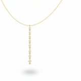 Vertical Linear-Set Droplet Diamond