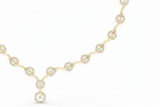 Luminous Graduated Circle Frame Droplet Diamond