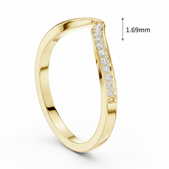 Flowing Diamond Crest Stackable Organic Layering