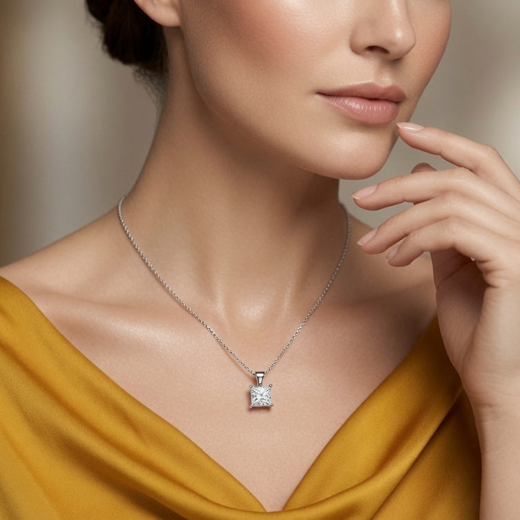 IGI cert. 2.00 ctw One Stone Princess Lab Grown Diamond