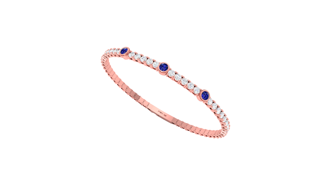 Minimalist Sapphire Accent