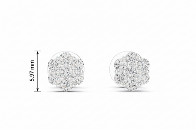 Seven Stone Flower Shape Diamond