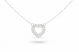 Sunburst Rays Heart Diamond Radiance