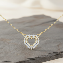 Load image into Gallery viewer, Sunburst Rays Heart Diamond Radiance