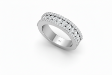 Load image into Gallery viewer, Continuous Radiant Brilliant Encrusted Dense Coverage Eternity
