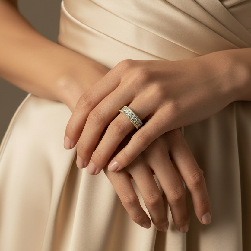 Continuous Radiant Brilliant Encrusted Dense Coverage Eternity