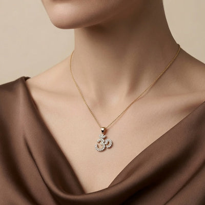 Om Locket with Diamond Accents Pendant