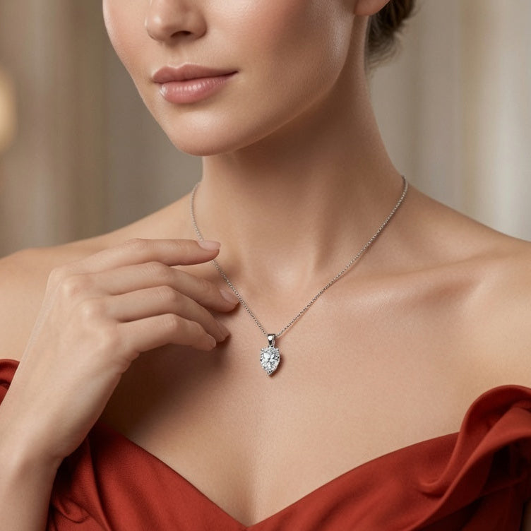 IGI cert. 1.00 ctw One Stone Pear Lab Grown Diamond