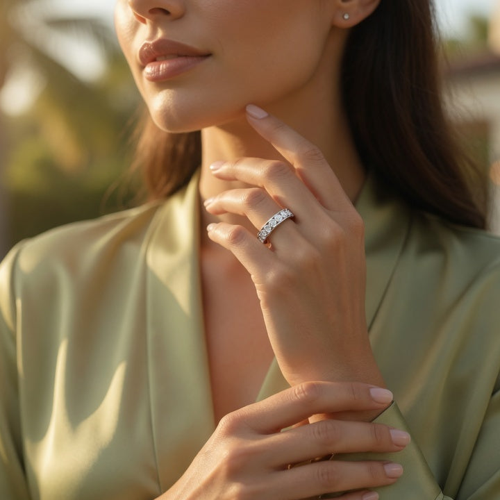 Classic Diamond Channel Wedding Ring