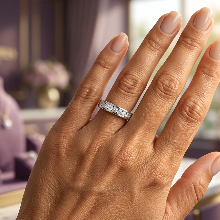 Inline Septet Jewel Splendour Seven Stone Diamond