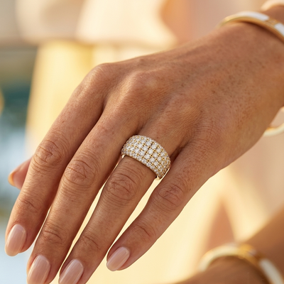 Five-Row Natural Diamond
