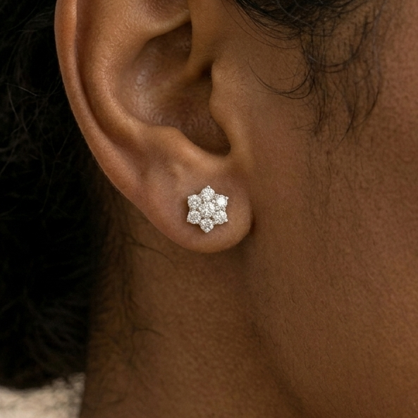 Angular Floral Certified Diamond