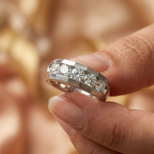 Load image into Gallery viewer, Seven Stone One Half Carat Diamond