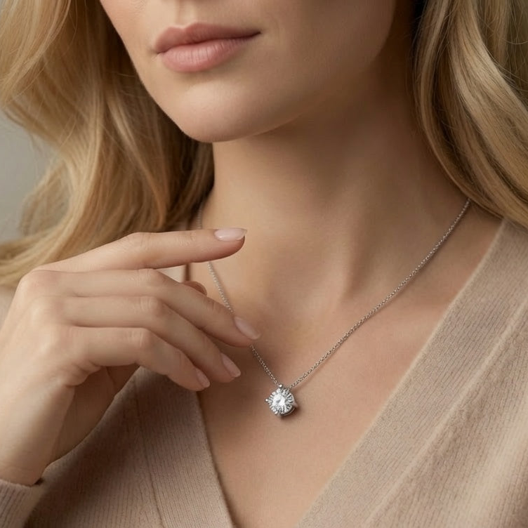 IGI cert. 1.50 ctw One Stone Round Lab Grown Diamond