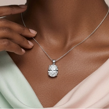 IGI cert. 3.00 ctw One Stone Oval Lab Grown Diamond
