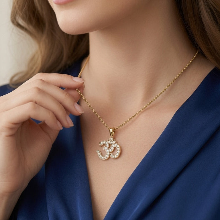 The Omkara Diamond Pendant